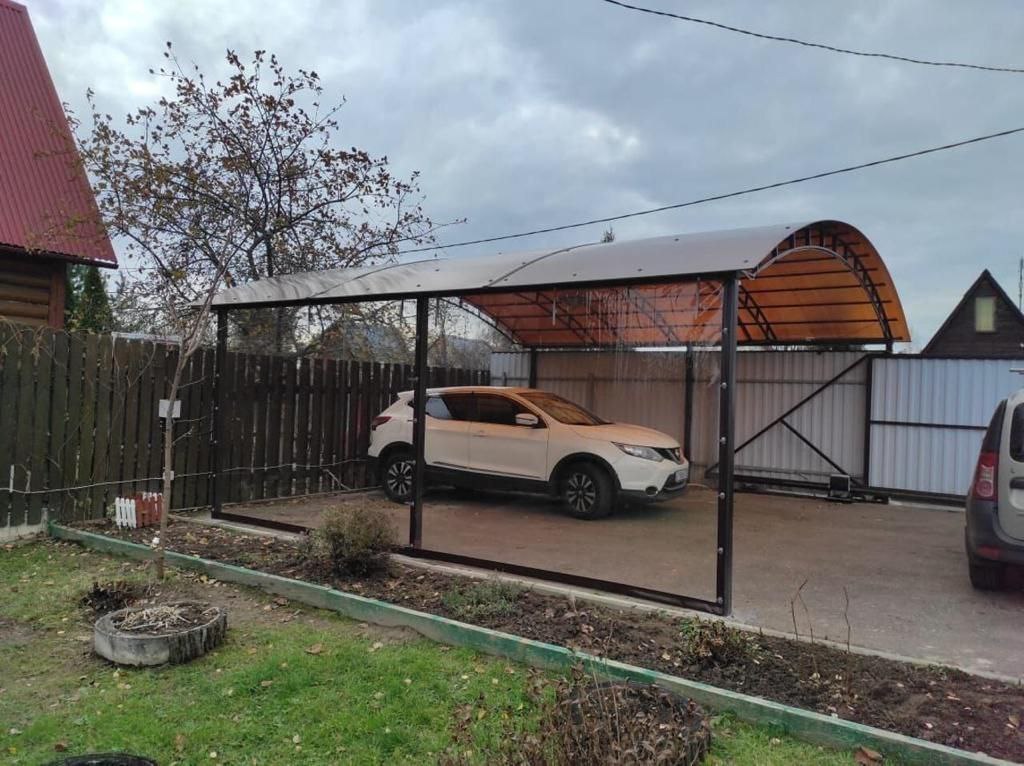 Прозрачные шторы ПВХ для навеса под автомобиль в Центральном